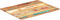 vidaXL - Tafelblad - rechthoekig - 15-16 - mm - 70x80 - cm - massief - gerecycled - hout
