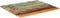 vidaXL - Tafelblad - rechthoekig - 15-16 - mm - 70x80 - cm - massief - gerecycled - hout