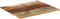 vidaXL - Tafelblad - rechthoekig - 15-16 - mm - 70x80 - cm - massief - gerecycled - hout