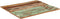 vidaXL - Tafelblad - rechthoekig - 15-16 - mm - 70x80 - cm - massief - gerecycled - hout
