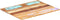 vidaXL - Tafelblad - rechthoekig - 15-16 - mm - 70x80 - cm - massief - gerecycled - hout