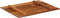 vidaXL - Tafelblad - rechthoekig - 15-16 - mm - 70x90 - cm - massief - gerecycled - hout