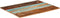 vidaXL - Tafelblad - rechthoekig - 15-16 - mm - 70x90 - cm - massief - gerecycled - hout