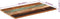 vidaXL - Tafelblad - rechthoekig - 25-27 - mm - 60x100cm - massief - gerecycled - hout