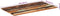 vidaXL Tafelblad rechthoekig 25-27 mm 60x120cm massief gerecycled hout