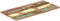 vidaXL Tafelblad rechthoekig 25-27 mm 60x120cm massief gerecycled hout