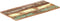 vidaXL Tafelblad rechthoekig 25-27 mm 60x140cm massief gerecycled hout