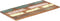 vidaXL Tafelblad rechthoekig 25-27 mm 60x140cm massief gerecycled hout