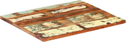 vidaXL - Tafelblad - rechthoekig - 25-27 - mm - 60x60 - cm - massief - gerecycled - hout