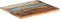 vidaXL - Tafelblad - rechthoekig - 25-27 - mm - 60x60 - cm - massief - gerecycled - hout