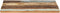 vidaXL - Tafelblad - rechthoekig - 25-27 - mm - 60x60 - cm - massief - gerecycled - hout