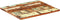 vidaXL - Tafelblad - rechthoekig - 25-27 - mm - 60x80 - cm - massief - gerecycled - hout