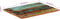 vidaXL - Tafelblad - rechthoekig - 25-27 - mm - 60x80 - cm - massief - gerecycled - hout
