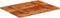 vidaXL - Tafelblad - rechthoekig - 25-27 - mm - 60x80 - cm - massief - gerecycled - hout