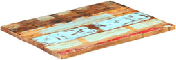 vidaXL - Tafelblad - rechthoekig - 25-27 - mm - 60x90 - cm - massief - gerecycled - hout