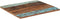 vidaXL - Tafelblad - rechthoekig - 25-27 - mm - 70x80 - cm - massief - gerecycled - hout