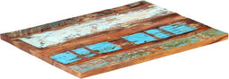 vidaXL - Tafelblad - rechthoekig - 25-27 - mm - 70x90 - cm - massief - gerecycled - hout