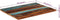 vidaXL - Tafelblad - rechthoekig - 25-27 - mm - 70x90 - cm - massief - gerecycled - hout