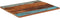 vidaXL - Tafelblad - rechthoekig - 25-27 - mm - 70x90 - cm - massief - gerecycled - hout