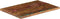 vidaXL - Tafelblad - rechthoekig - 80x70x1,5 - cm - massief - gerecycled - hout