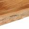 vidaXL - Tafelblad - rechthoekig - natuurlijke - rand - 100x40x2,5 - cm - acaciahout