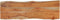 vidaXL - Tafelblad - rechthoekig - natuurlijke - rand - 110x40x2,5 - cm - acaciahout