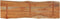 vidaXL - Tafelblad - rechthoekig - natuurlijke - rand - 110x40x2,5 - cm - acaciahout
