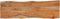 vidaXL - Tafelblad - rechthoekig - natuurlijke - rand - 120x40x2,5 - cm - acaciahout