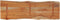 vidaXL - Tafelblad - rechthoekig - natuurlijke - rand - 120x40x2,5 - cm - acaciahout