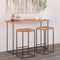 vidaXL - Tafelblad - rechthoekig - natuurlijke - rand - 140x40x2,5 - cm - acaciahout