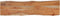 vidaXL - Tafelblad - rechthoekig - natuurlijke - rand - 160x40x2,5 - cm - acaciahout