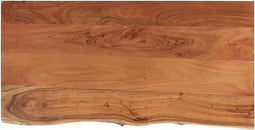 vidaXL - Tafelblad - rechthoekig - natuurlijke - rand - 80x40x2,5 - cm - acaciahout