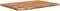vidaXL - Tafelblad - rechthoekig - natuurlijke - rand - 80x60x2,5 - cm - acaciahout