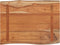 vidaXL - Tafelblad - rechthoekig - natuurlijke - rand - 80x60x2,5 - cm - acaciahout