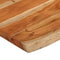 vidaXL - Tafelblad - rechthoekig - natuurlijke - rand - 80x60x3,8 - cm - acaciahout