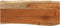 vidaXL - Tafelblad - rechthoekig - natuurlijke - rand - 90x40x3,8 - cm - acaciahout