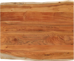 vidaXL - Tafelblad - rechthoekig - natuurlijke - rand - 90x80x2,5 - cm - acaciahout