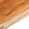 vidaXL - Tafelblad - rechthoekig - natuurlijke - rand - 90x80x3,8 - cm - acaciahout