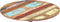 vidaXL - Tafelblad - rond - 15-16 - mm - 40 - cm - massief - gerecycled - hout