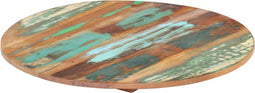 vidaXL - Tafelblad - rond - 15-16 - mm - 80 - cm - massief - gerecycled - hout