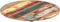 vidaXL - Tafelblad - rond - 15-16 - mm - 80 - cm - massief - gerecycled - hout