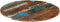 vidaXL - Tafelblad - rond - 15-16 - mm - 80 - cm - massief - gerecycled - hout