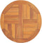 vidaXL - Tafelblad - rond - 2,5 - cm - 50 - cm - massief - teakhout