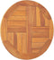 vidaXL - Tafelblad - rond - 2,5 - cm - 50 - cm - massief - teakhout
