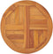 vidaXL - Tafelblad - rond - 2,5 - cm - 50 - cm - massief - teakhout