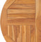 vidaXL - Tafelblad - rond - 2,5 - cm - 80 - cm - massief - teakhout