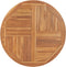 vidaXL - Tafelblad - rond - 2,5 - cm - 90 - cm - massief - teakhout