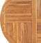 vidaXL - Tafelblad - rond - 2,5 - cm - 90 - cm - massief - teakhout
