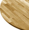 vidaXL - Tafelblad - rond - 23 - mm - 700 - mm - massief - eikenhout