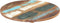 vidaXL - Tafelblad - rond - 25-27 - mm - 40 - cm - massief - gerecycled - hout